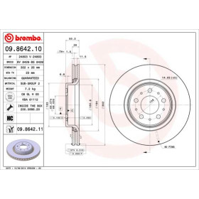 BREMBO Brzdový kotúč vetraný Ø302mm  09.8642.11_thumb2