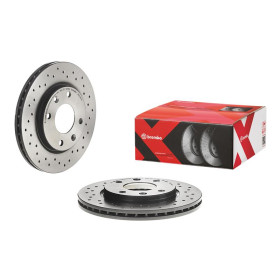 BREMBO Brzdový kotúč dierovane/vnutorne chladene Ø247mm  09.5196.1X_thumb2