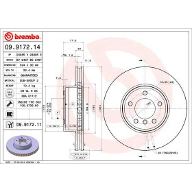 BREMBO Brzdový kotúč vetraný Ø324mm  09.9172.11_thumb3