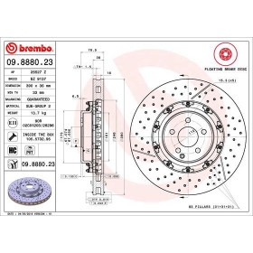 BREMBO Brzdový kotúč Brzdovy kotuc dvojdielny Ø390mm  09.8880.23_thumb2