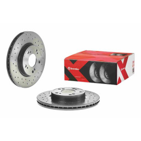 BREMBO Brzdový kotúč dierovane/vnutorne chladene Ø282mm  09.A455.1X_thumb2