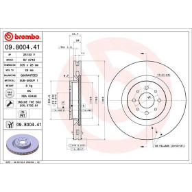 BREMBO Brzdový kotúč vetraný Ø305mm  09.8004.41_thumb2