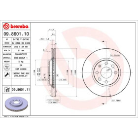 BREMBO Brzdový kotúč vetraný Ø260mm  09.8601.11_thumb3