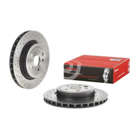 BREMBO Brzdový kotúč dierovane/vnutorne chladene Ø345mm  09.A301.11_thumb2