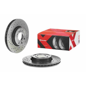 BREMBO Brzdový kotúč dierovane/vnutorne chladene Ø260mm  09.9078.1X_thumb2