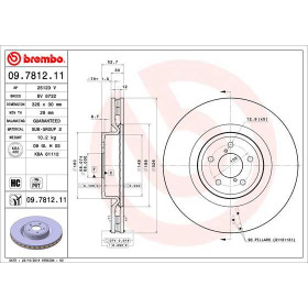 BREMBO Brzdový kotúč vetraný Ø326mm  09.7812.11_thumb2