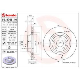 BREMBO Brzdový kotúč vetraný Ø310mm  09.9768.11_thumb2