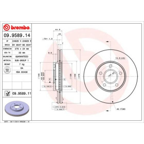 BREMBO Brzdový kotúč vetraný Ø278mm  09.9589.11_thumb2