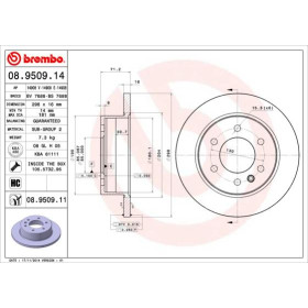 BREMBO Brzdový kotúč plny Ø298mm  08.9509.11_thumb2