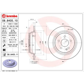 BREMBO Brzdový kotúč plny Ø296mm  08.8405.11_thumb2