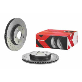 BREMBO Brzdový kotúč dierovane/vnutorne chladene Ø275mm  09.A864.1X_thumb2