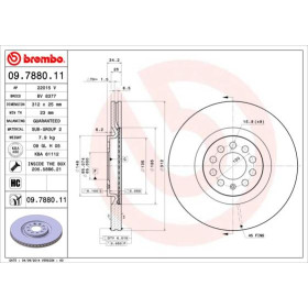 BREMBO Brzdový kotúč vetraný Ø312mm  09.7880.11_thumb2