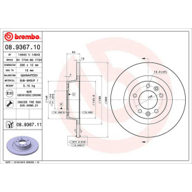 BREMBO Brzdový kotúč plny Ø290mm  08.9367.11_thumb2