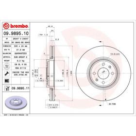 BREMBO Brzdový kotúč vetraný Ø300mm  09.9895.11_thumb2