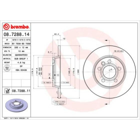 BREMBO Brzdový kotúč plny Ø280mm  08.7288.11_thumb3