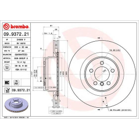 BREMBO Brzdový kotúč vetraný Ø360mm  09.9372.21_thumb2