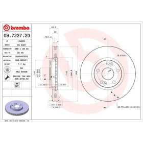 BREMBO Brzdový kotúč vetraný Ø288mm  09.7227.20_thumb2