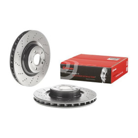 BREMBO Brzdový kotúč dierovane/vnutorne chladene Ø344mm  09.B744.51_thumb2