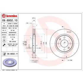 BREMBO Brzdový kotúč vetraný Ø260mm  09.6932.11_thumb2