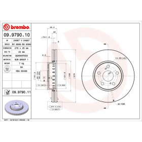 BREMBO Brzdový kotúč vetraný Ø276mm  09.9790.11_thumb2