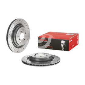 BREMBO Brzdový kotúč dierovane/vnutorne chladene Ø345mm  09.A961.21_thumb2