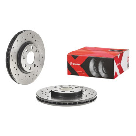 BREMBO Brzdový kotúč dierovane/vnutorne chladene Ø260mm  09.8601.1X_thumb2