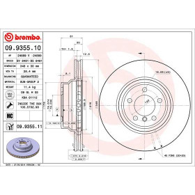 BREMBO Brzdový kotúč vetraný Ø348mm  09.9355.11_thumb2