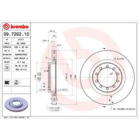 BREMBO Brzdový kotúč vetraný Ø290mm  09.7262.10_thumb2