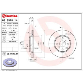 BREMBO Brzdový kotúč vetraný Ø247mm  09.9928.11_thumb2