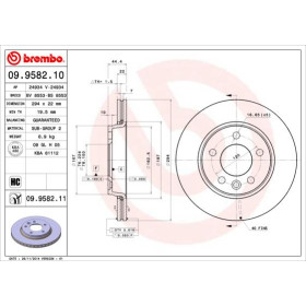 BREMBO Brzdový kotúč vetraný Ø294mm  09.9582.11_thumb2