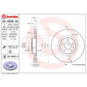 BREMBO Brzdový kotúč vetraný Ø284mm  09.4939.41_thumb2