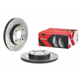 BREMBO Brzdový kotúč dierovane/vnutorne chladene Ø258mm  09.7806.1X_thumb2