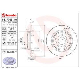 BREMBO Brzdový kotúč plny Ø288mm  08.7765.11_thumb2