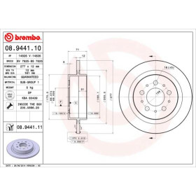 BREMBO Brzdový kotúč plny Ø277mm  08.9441.11_thumb2