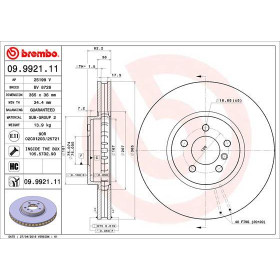 BREMBO Brzdový kotúč vetraný Ø365mm  09.9921.11_thumb2