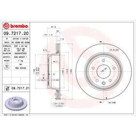 BREMBO Brzdový kotúč vetraný Ø305mm  09.7217.21_thumb3