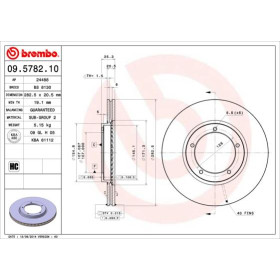 BREMBO Brzdový kotúč vetraný Ø282mm  09.5782.10_thumb2