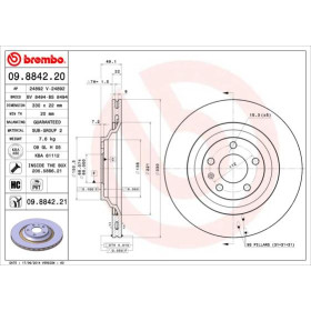 BREMBO Brzdový kotúč vetraný Ø330mm  09.8842.21_thumb2