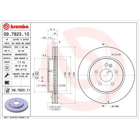 BREMBO Brzdový kotúč vetraný Ø303mm  09.7823.11_thumb2