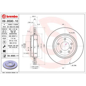 BREMBO Brzdový kotúč vetraný Ø320mm  09.9590.11_thumb2