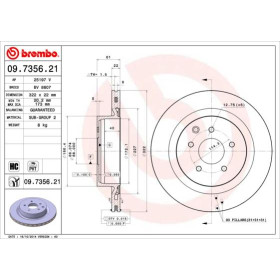 BREMBO Brzdový kotúč vetraný Ø322mm  09.7356.21_thumb2