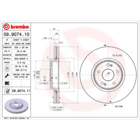 BREMBO Brzdový kotúč vetraný Ø300mm  09.9074.11_thumb2