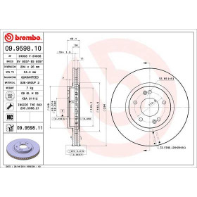 BREMBO Brzdový kotúč vetraný Ø294mm  09.9598.11_thumb3