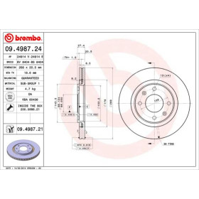 BREMBO Brzdový kotúč vetraný Ø266mm  09.4987.21_thumb3