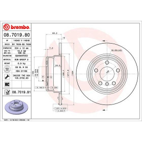 BREMBO Brzdový kotúč plny Ø324mm  08.7019.81_thumb3