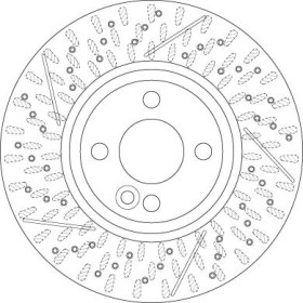 TRW Brzdový kotúč drazkovane/dierovane Ø294mm DF6422_thumb2