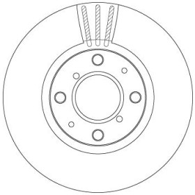 TRW Brzdový kotúč vetraný Ø252mm DF4824_thumb2