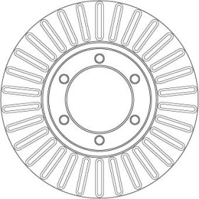TRW Brzdový kotúč vetraný Ø261mm DF7152_thumb2