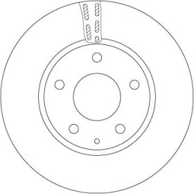 TRW Brzdový kotúč vetraný Ø280mm DF6661S_thumb2
