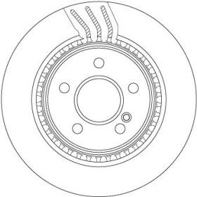 TRW Brzdový kotúč vetraný Ø300mm DF4864S_thumb2